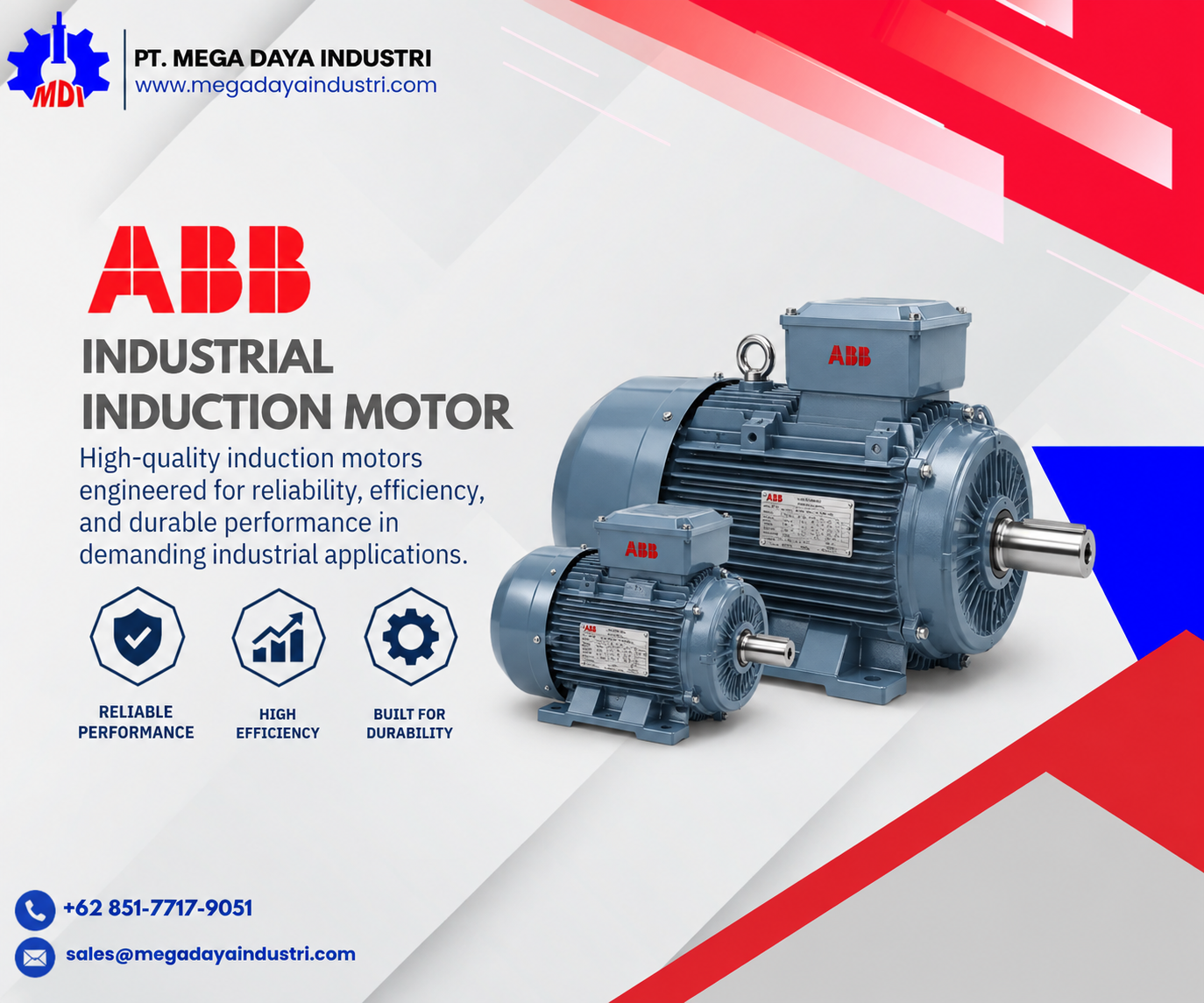 ABB industrial induction motor