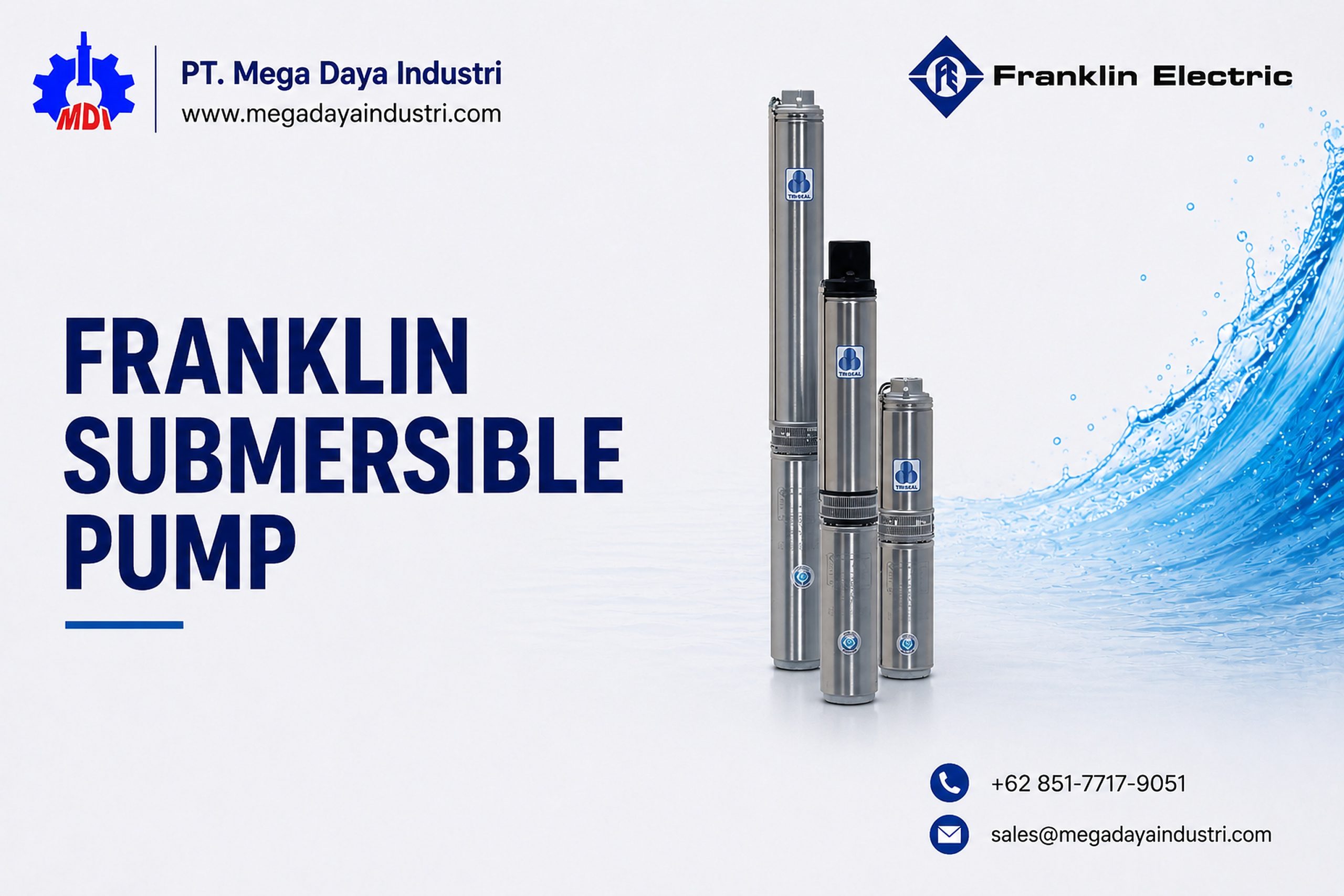 Franklin Electric submersible pump untuk aplikasi industri