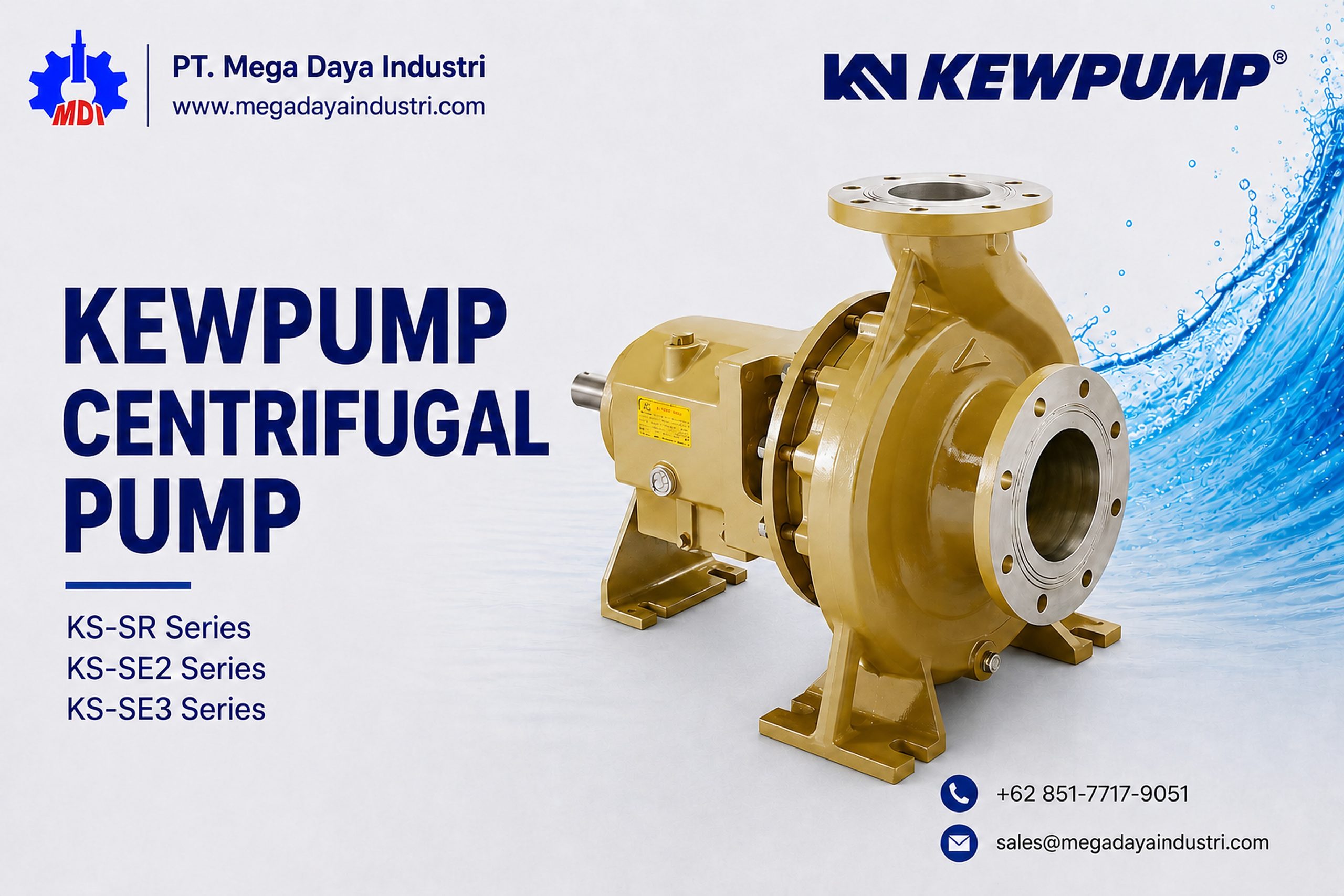 Kewpump centrifugal pump untuk aplikasi industri