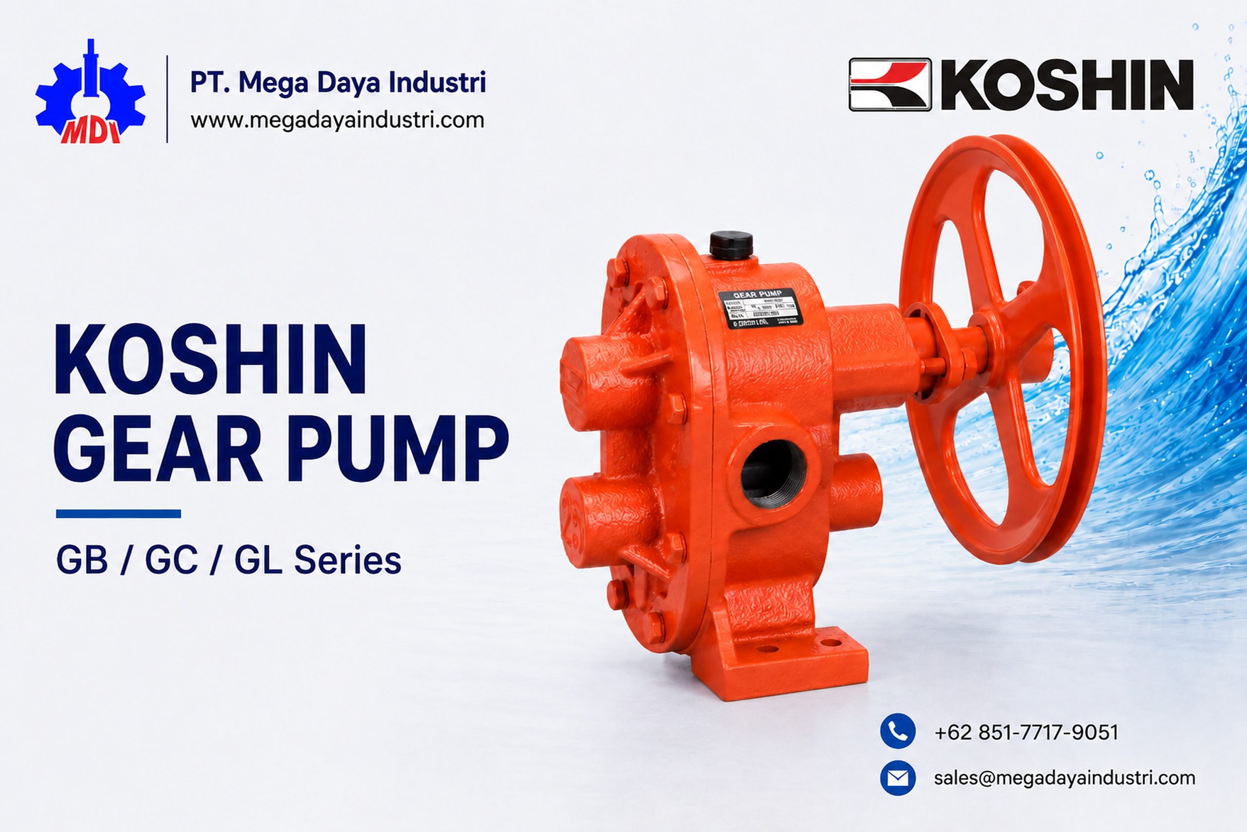Koshin gear pump untuk aplikasi industri