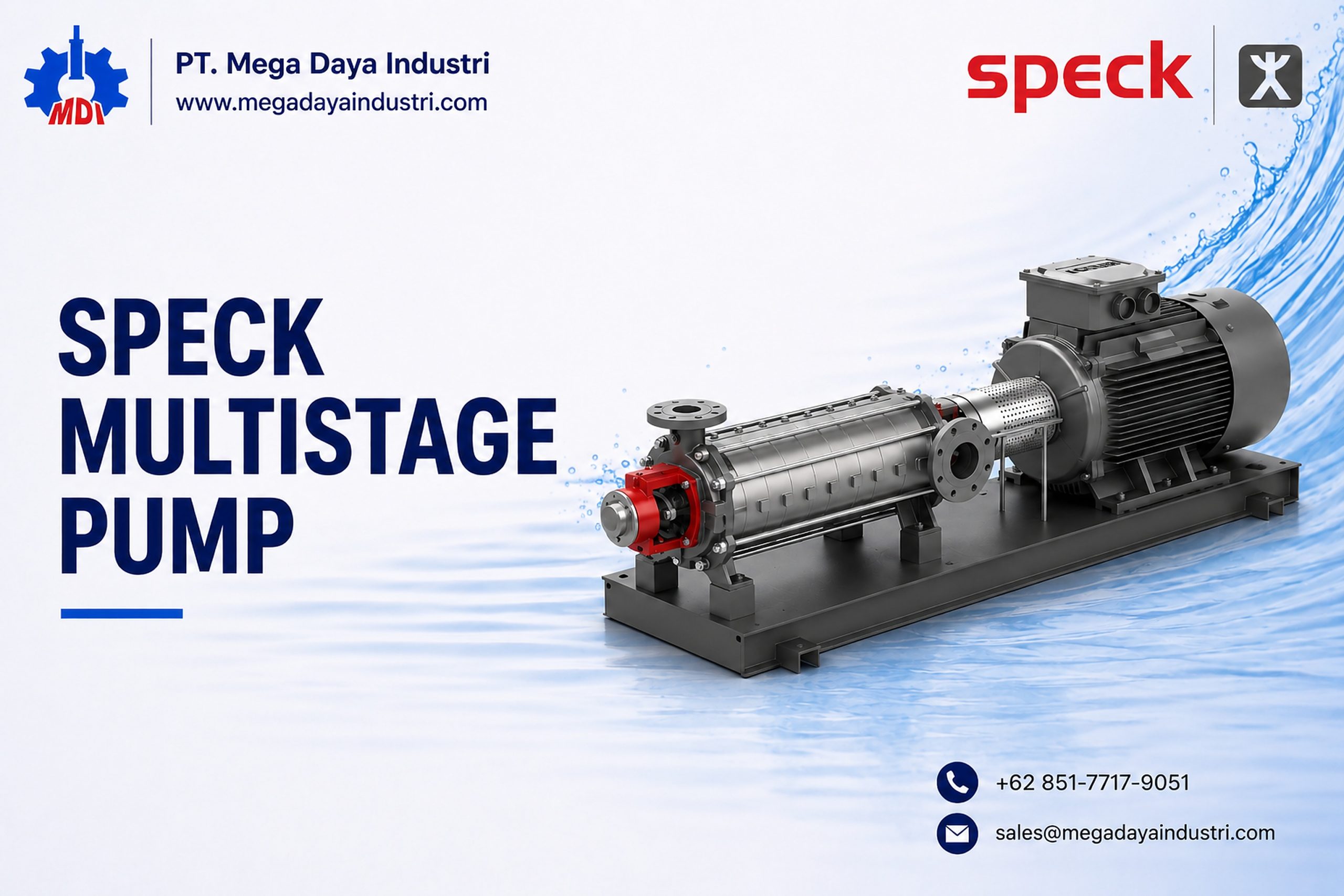 Speck multistage pump untuk aplikasi industri